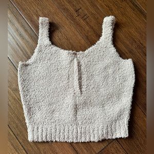 SKIMS Cozy Knit Tank- color stone- size S/M